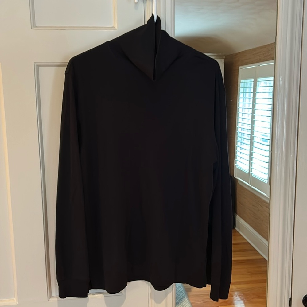 Brooks brothers men’s M black cotton turtleneck